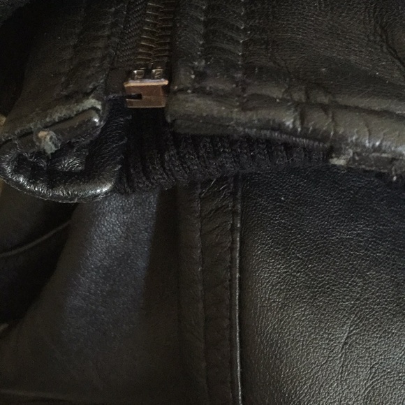 Zara black leather jacket - Picture 8 of 8